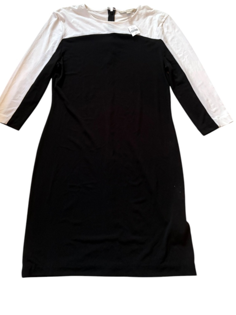 Banana republic white and black color block dress xs new net